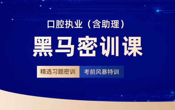 口腔执业（含助理）-黑马密训课（直播）