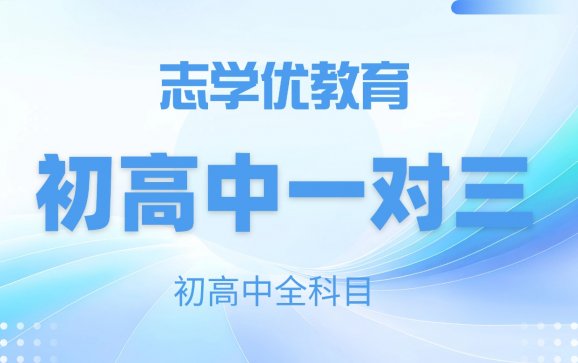 成都初高中一对三学科补习（志学优教育）