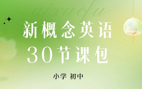 徐州新概念青少年英语30节课包（九思学堂）