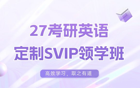 27考研英语定制SVIP领学班（网易有道考研）